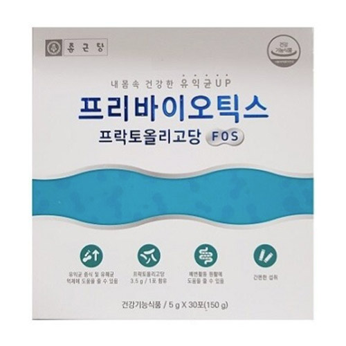 종근당 프리바이오틱스 프락토올리고당 FOS 5g 30포이미지입니다. 누르면 해당 게시물로 새창이동합니다.