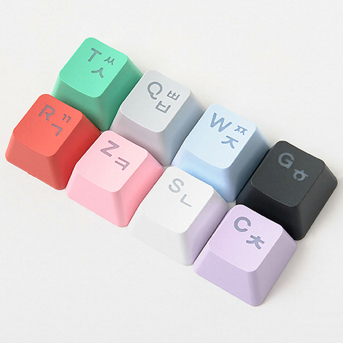 스카이디지탈 NKEY 119키 PBT 한영 더블샷 컬러 키캡 (그린)