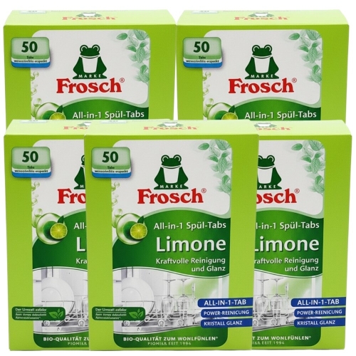 프로쉬 식기세척기세제 그린레몬 50개입 (5개)_이미지