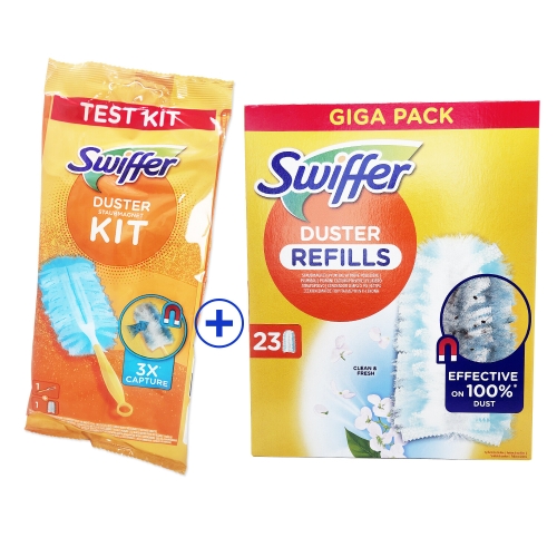 스위퍼 더스터 180 먼지떨이 30cm 핸들 + 리필 (핸들1개+리필24개)_이미지