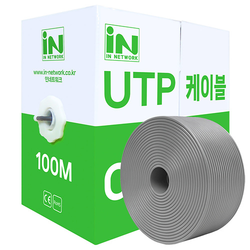 인네트워크 IN-7U CAT.7 UTP 랜케이블 박스 (100m, 그레이)