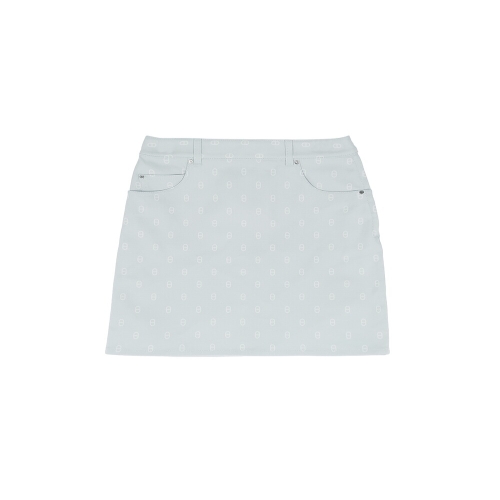 에르메스 엘러브 새상품 샹달 데님 미니스커트 36 베르트엄브랭 5HA0841_이미지