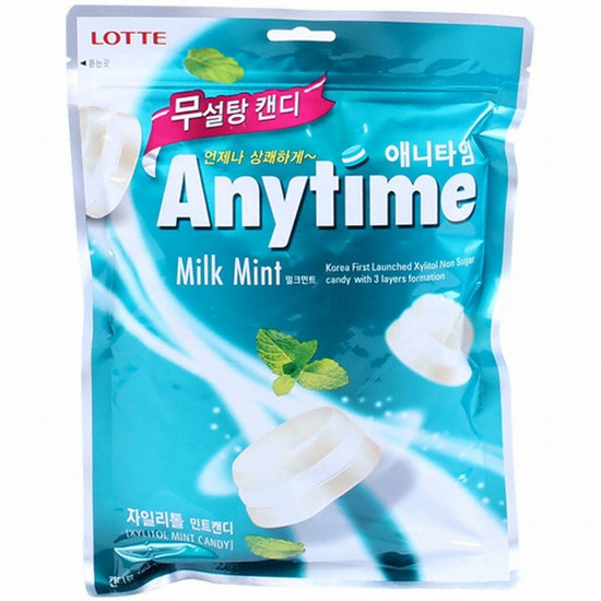 롯데제과 애니타임 밀크민트 185g이미지입니다. 누르면 해당 게시물로 새창이동합니다.
