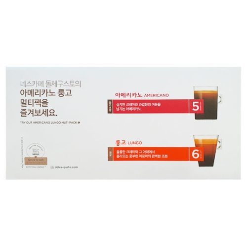 네슬레 네스카페 돌체구스토 룽고 캡슐커피 대용량팩 30캡슐 (60개)_이미지
