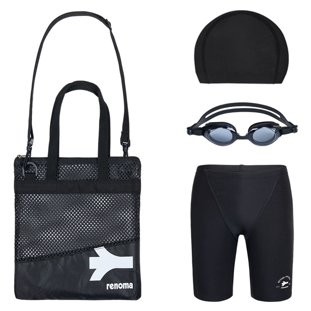 레노마 솔리드 생존 키트 수영복 세트 RN-BS2F593-BK_이미지