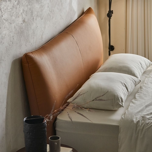 헤르짐머 에보니 천연가죽 호텔 침대 K (매트별도)_이미지