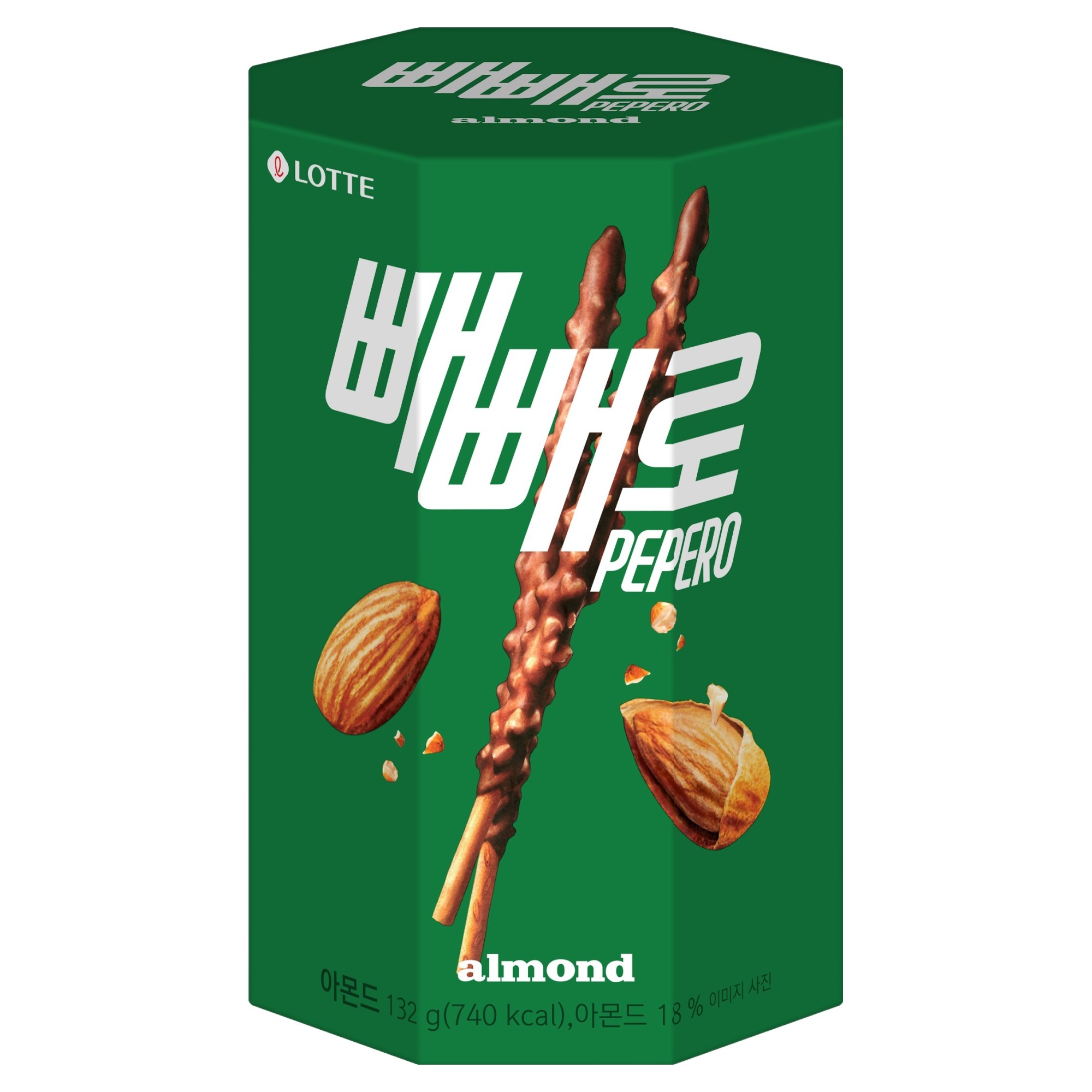 롯데제과 아몬드 빼빼로 132g (8개)_이미지