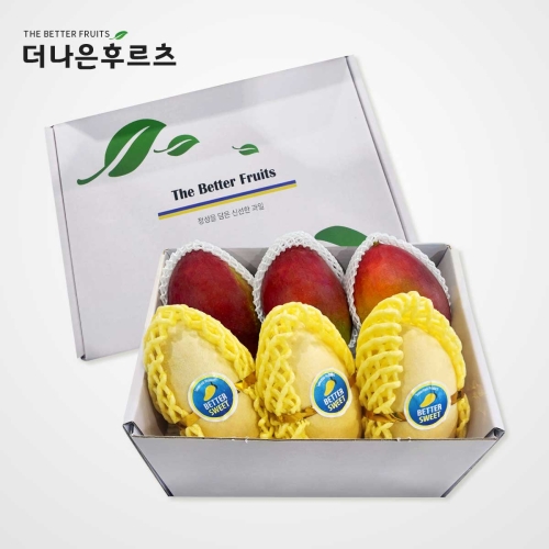 태국망고 3입+애플망고 3입 기프트세트 2.1kg 내외