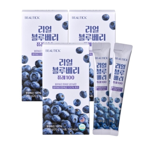GNC 리얼 블루베리 퓨레 100 20g 14포 (3개)_이미지