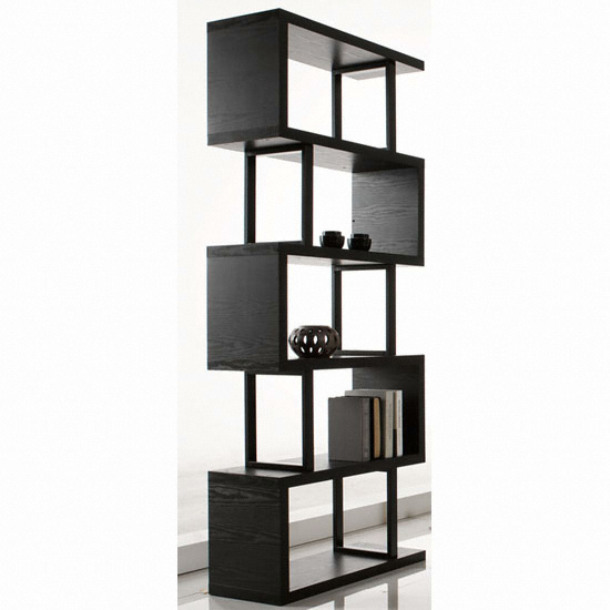 덱스터 5단 파티션 공간장식장 블랙 800