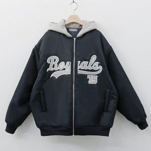 아이우먼 팀로얄후디항공점퍼 POK687M510 빅사이즈