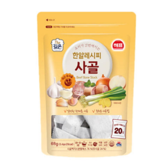 해표 한알레시피 사골 20알 68g (1개)_이미지