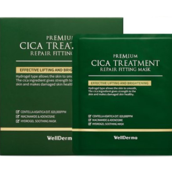 웰더마 프리미엄 시카 트리트먼트 리페어 피팅 마스크 (4매)_이미지