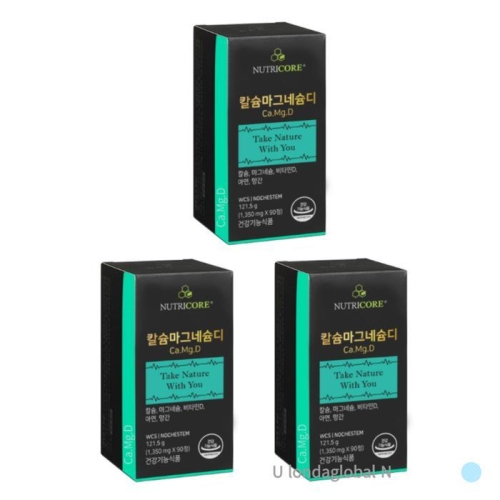 뉴트리코어 칼슘 마그네슘디 90정 (3개)_이미지