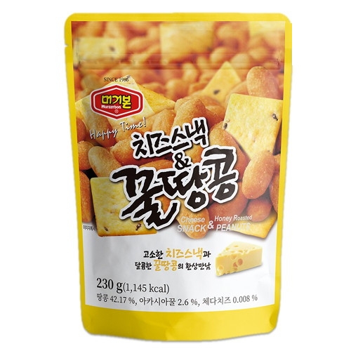머거본 치즈스낵&꿀땅콩 230g (2개)_이미지
