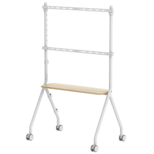 H형 무빙 우드 TV 스탠드 거치대