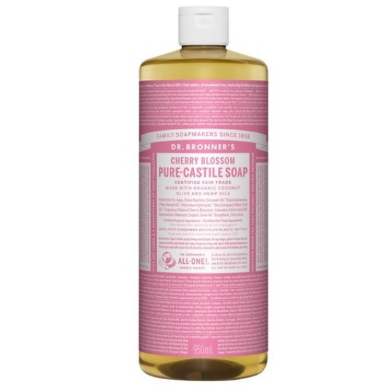 닥터브로너스 체리블라썸 퓨어 캐스틸 솝 950ml (1개)