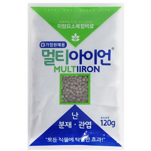 식물영양제 멀티아이언  120g 복합비료 알비료 식물 화분영양제 (120g)