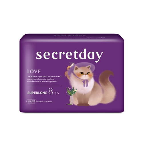 하이베러 시크릿데이 러브 슈퍼롱 오버나이트 8개 (1팩(8개))