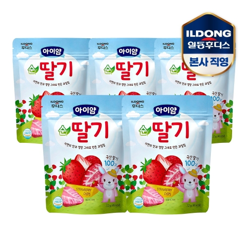 일동후디스 과일칩 순딸기 12g (5개)