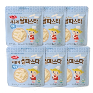 베베스트 처음에 쌀파스타 백미 100g (6개)_이미지