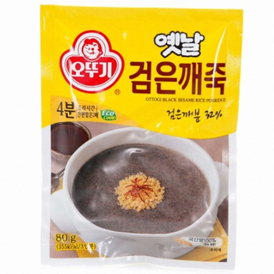 오뚜기 옛날 검은깨죽 3인분 80g이미지입니다. 누르면 해당 게시물로 새창이동합니다.