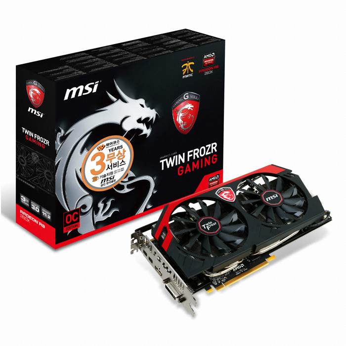 MSI 라데온 R9 280X OC D5 3GB 트윈 프로져 4 게이밍