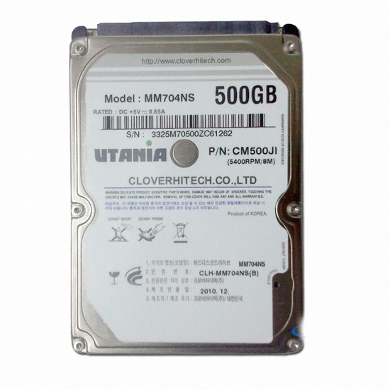 크로바하이텍 500GB UTANIA MM704NS (SATA/5400/8M/리퍼비시)