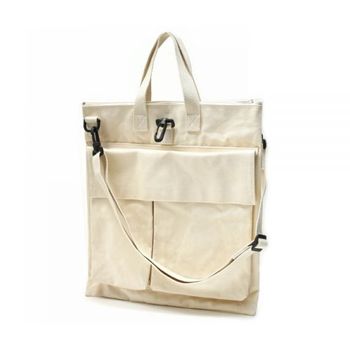 꼼데가르송 COMME DES GARCONS 코튼 캔버스 포켓 숄더 백 FP K201 1 3676663_이미지