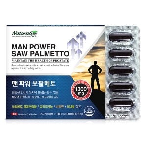  네추럴라이즈 맨 파워 쏘팔메토 1300mg 90캡슐 [1개]