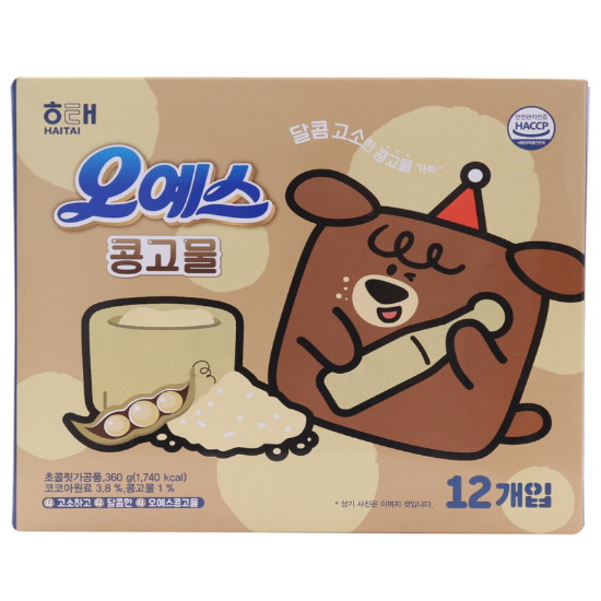 해태제과 오예스 콩고물 12개입 360g (3개)