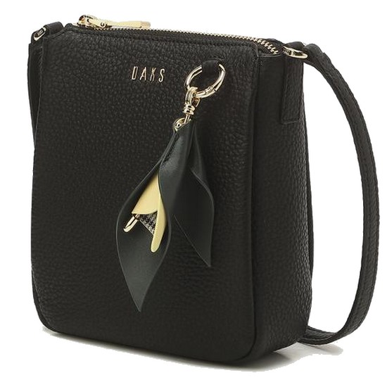 MISTY FLOWER 참장식 가죽 미니크로스백 DCBA1E541BK