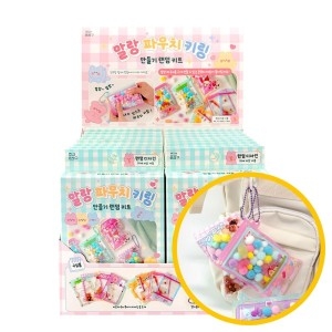 일정문구 말랑 파우치 키링 만들기 키트 (16개)_이미지