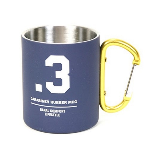 노마드 카라비너 루버 머그컵 300ml (네이비)_이미지