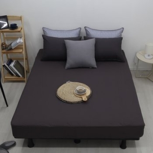 더크린 오블롱 세미마이크로 홑겹매트리스커버 Q차콜_이미지