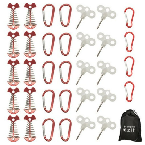 캠핑아지트 리빙쉘 텐트용 오징어 데크팩 35p 세트