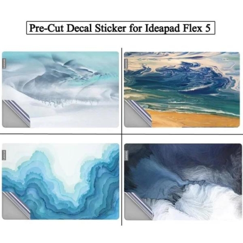 레노버 Ideapad Flex 5 용 사전 절단 노트북 데칼 스킨 보호대 14 인치 14are05 14ALC05 14IIL05 1..