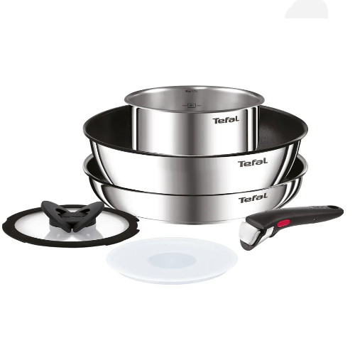 테팔 이펙티브 매직핸즈 쿡웨어 6종 (팬26+볶음팬26+편수16+뚜껑2P+손잡이)_이미지