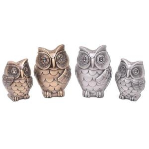 [불명] 왕눈 금속 입체 부엉이 대 인형