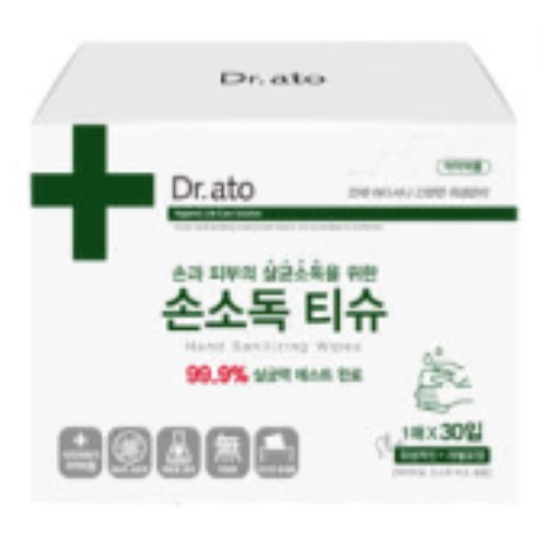 닥터아토 손소독 티슈 리필형 1매 (60팩)_이미지