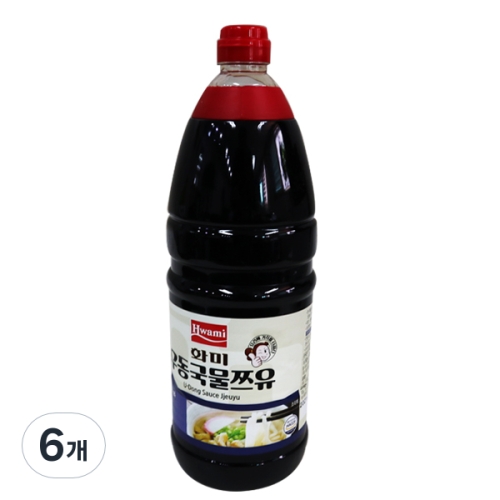 화미 우동 국물 쯔유 15배 2kg 6개_이미지