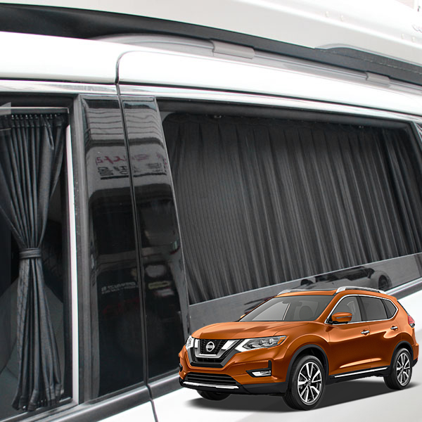 티커벨 톨른 차량 1:1 맞춤형 카커텐 닛산 엑스트레일 2열 전용