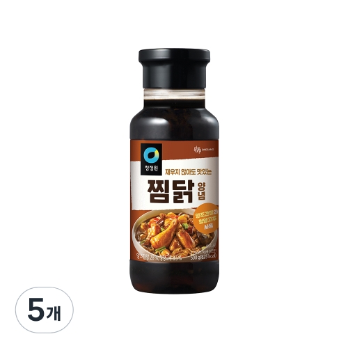 청정원 찜닭양념 500g (5개)_이미지