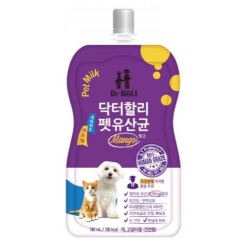 닥터할리 펫유산균 망고 180ml