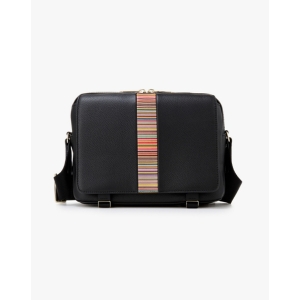 폴스미스 PAUL SMITH 스트라이프 트림 레더 메신저백 5715132103