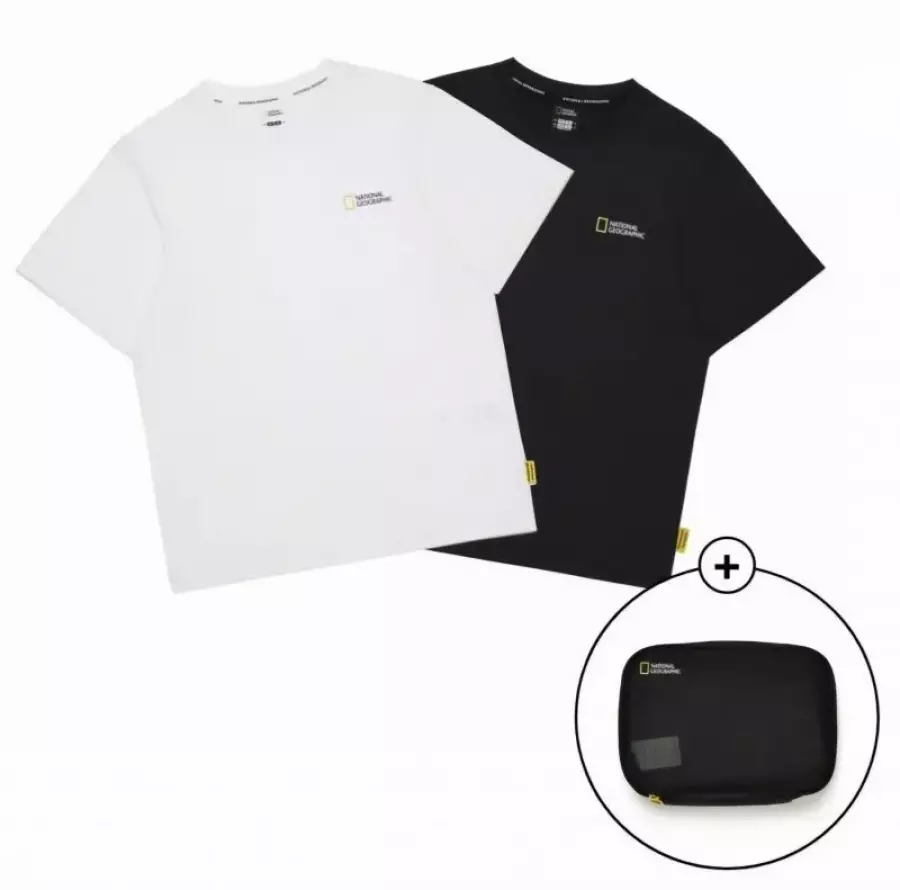 내셔널지오그래픽 키즈 K265UPA020010 26에센셜 기능성 2PACK 반팔 티셔츠_이미지