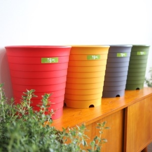 담따 라운드 대형화분 플라스틱화분 다육화분 받침대