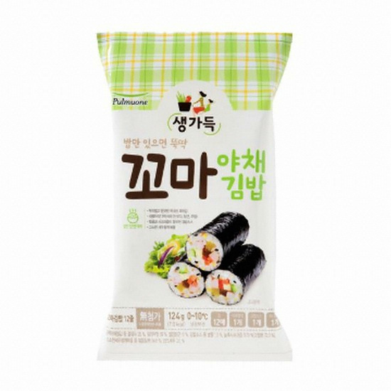 풀무원 꼬마 야채김밥 124g (5개)_이미지