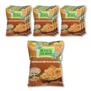 킹아일랜드 구운코코넛칩 50g X 10개 오리지널 초코 커피 카라멜