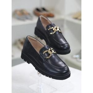 와폰 세이브존03 골드 체인 청키 아웃솔 3.5cm 캐주얼 로퍼 BY 23S10876CJ2 S11361098